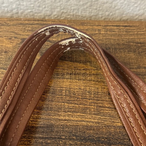 Sakroots Floral Tote Bag Coral Multi Color Leather Trim‎ Small Shoulder Bag - Picture 5 of 8